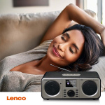 Lenco Stereo DAB+ FM Radio with Bluetooth® Black