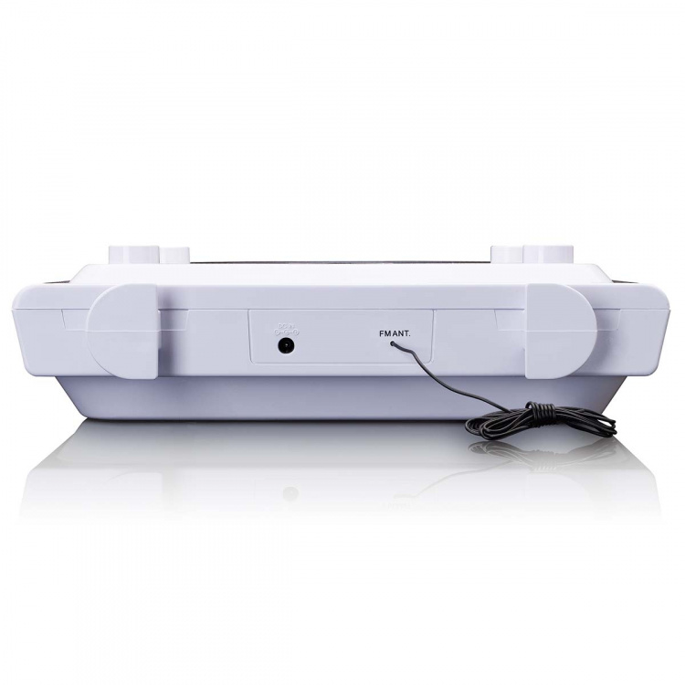 Lenco Kitchen clock radio with CD Bluetooth® and Remote Control White