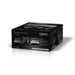 Lenco Record player with visible belt drive, brushed aluminium frame and Ortofon 2M RED cartridge Black Lenco Record player with visible belt drive, brushed aluminium frame and Ortofon 2M RED cartridge Black