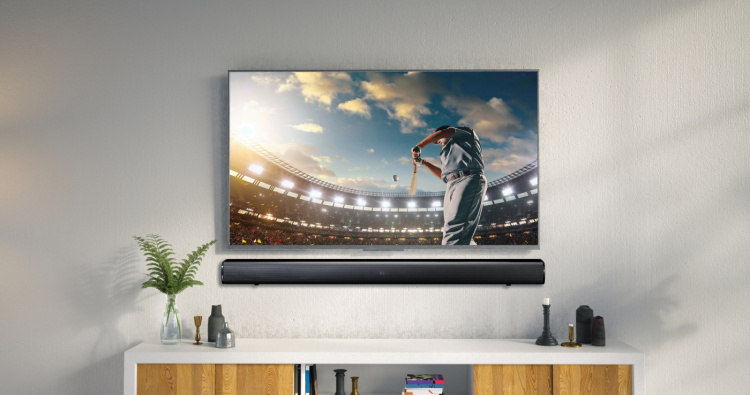 Lenco 90cm Soundbar with 80W RMS Bluetooth® USB Build-in subwoofer and HDMI (ARC)