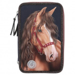 Miss Melody Triple Pencil Case LED GLITTER HORSE ( 0413190 ) Miss Melody Triple Pencil Case LED GLITTER HORSE ( 0413190 )