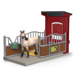 Schleich Ponybox with mustang mare - (42724)