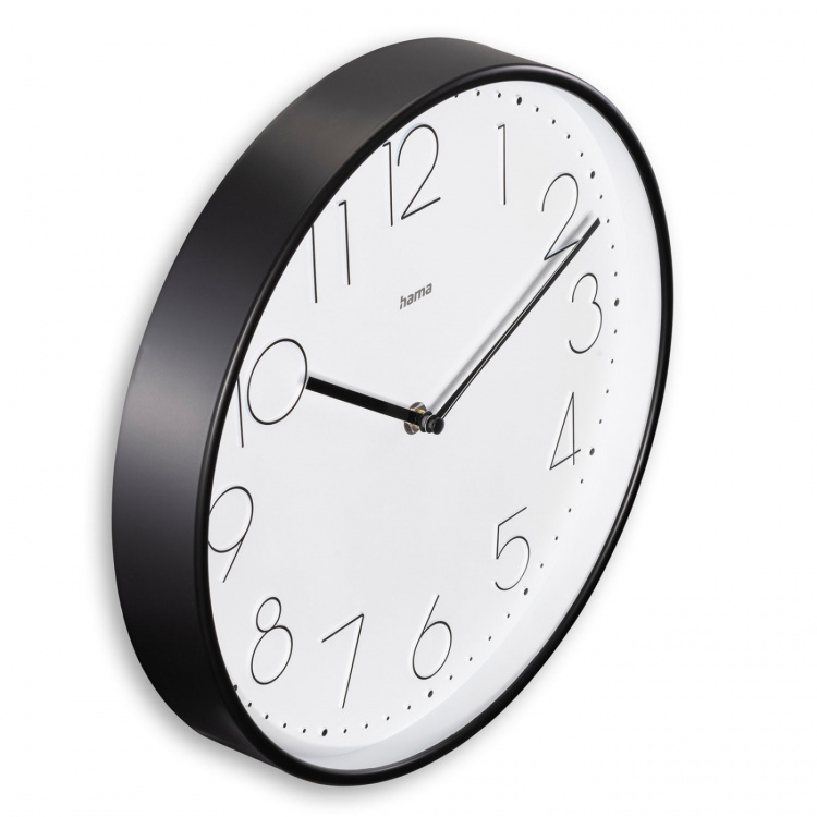 Hama Wall Clock Corsica Black/White 30cm Hama Wall Clock Corsica Black/White 30cm