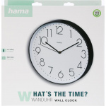 Hama Wall Clock Corsica Black/White 30cm Hama Wall Clock Corsica Black/White 30cm