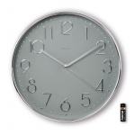 Hama Wall Clock Corsica Silver 30cm Hama Wall Clock Corsica Silver 30cm