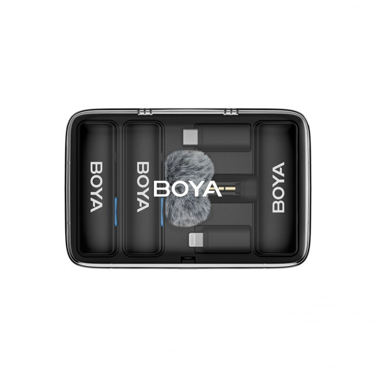 BOYA Microphone BOYALINK V2.0 3.5mm Wireless X2 System Lightning USB-C BOYA Microphone BOYALINK V2.0 3.5mm Wireless X2 System Lightning USB-C