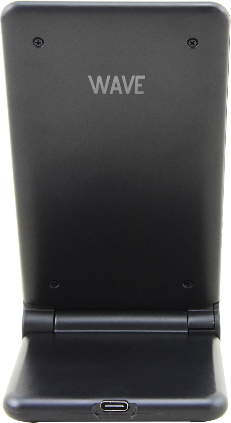 Wave Qi Desktop Stand 15W with wireless charging, black Wave Qi Desktop Stand 15W with wireless charging, black