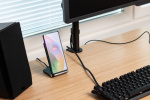 Wave Qi Desktop Stand 15W with wireless charging, black Wave Qi Desktop Stand 15W with wireless charging, black