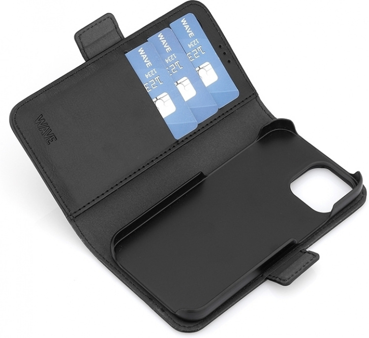 Wave Duo BookCase, iPhone 13 mini, black Wave Duo BookCase, iPhone 13 mini, black