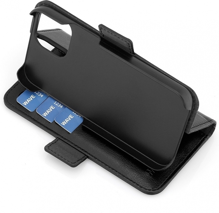 Wave Duo BookCase, iPhone 13 mini, black Wave Duo BookCase, iPhone 13 mini, black