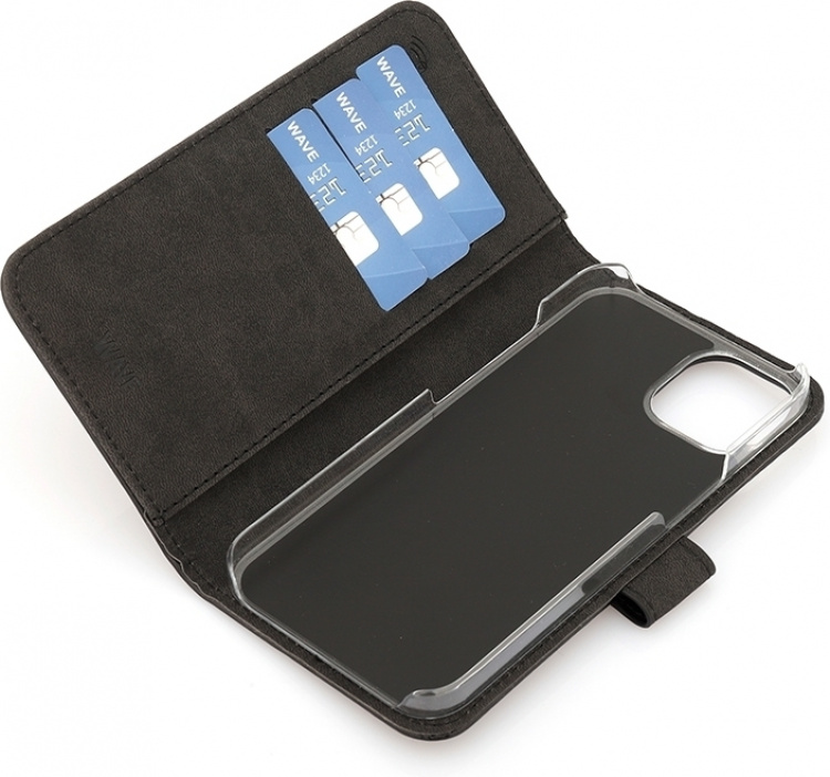 Wave Flap BookCase, iPhone 13, black