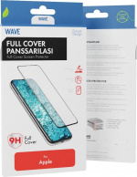 Wave Full Cover armoured glass for iPhone SE (2022 & 2020) / 8 / 7 / 6s / 6, black bezel