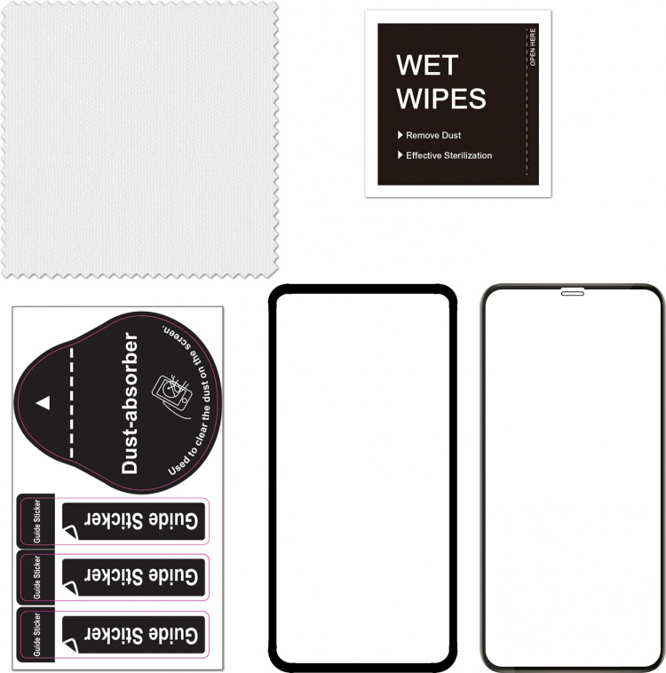 FoneKit Full Cover armoured glass, iPhone 11 / XR, black