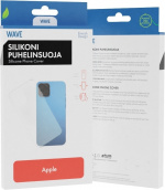 Wave silicone cover, iPhone 14 Pro, transparent