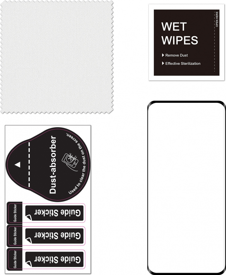 FoneKit Full Cover armoured glass, OnePlus 11, black