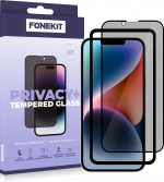 FoneKit Privacy+ Full Cover, iPhone 13 / 13 Pro / 14, black FoneKit Privacy+ Full Cover, iPhone 13 / 13 Pro / 14, black