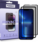 FoneKit Privacy+ Full Cover, iPhone 13 Pro Max / 14 Plus, black
