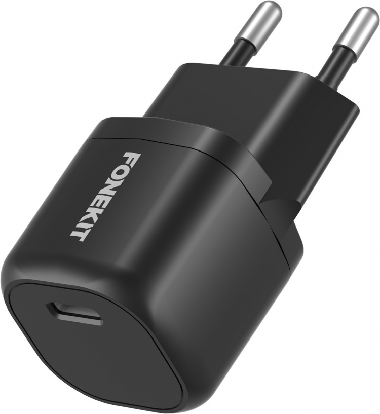 FoneKit Mini 20W AC charger, USB-C, black