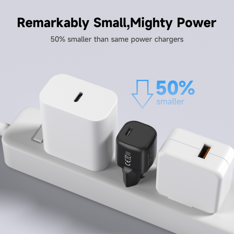 FoneKit Mini 20W AC charger, USB-C, black