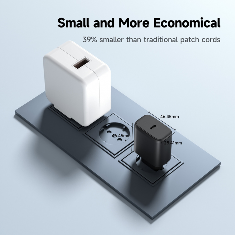 FoneKit GaN PD 65W AC charger, USB-C, black