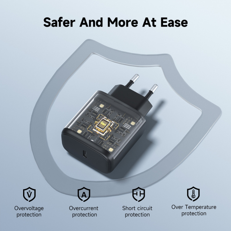 FoneKit GaN PD 65W AC charger, USB-C, black