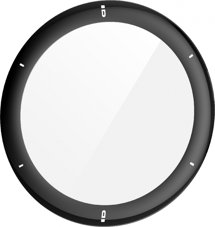 Wave 3D PMMA screen protector, Garmin Venu 2 / 2 Plus, black