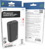 Wave Ultrapower backup power supply, 30 000 mAh, black Wave Ultrapower backup power supply, 30 000 mAh, black