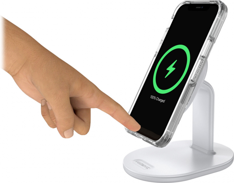 Otterbox MagSafe wireless charging table stand, white
