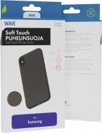 Wave Soft Touch silicone protector, Samsung Galaxy A05s, Black