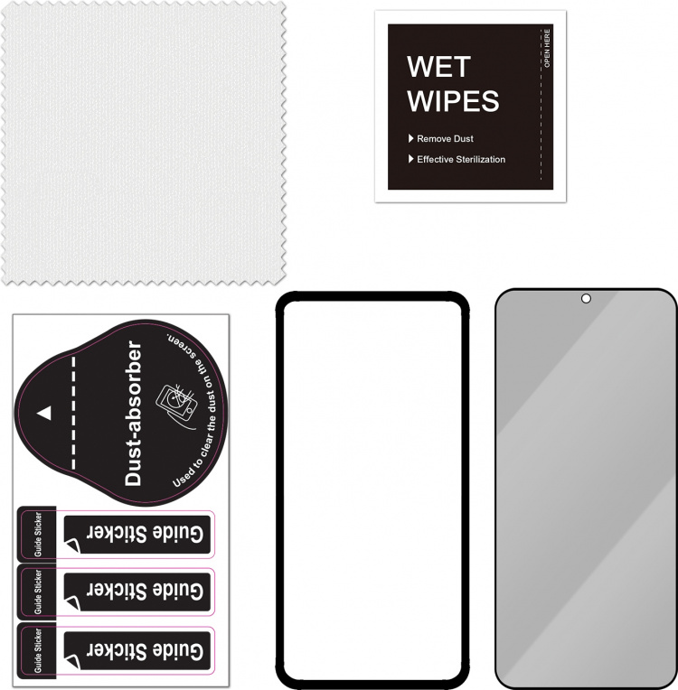 FoneKit Privacy+ Full Cover, Galaxy S24, black