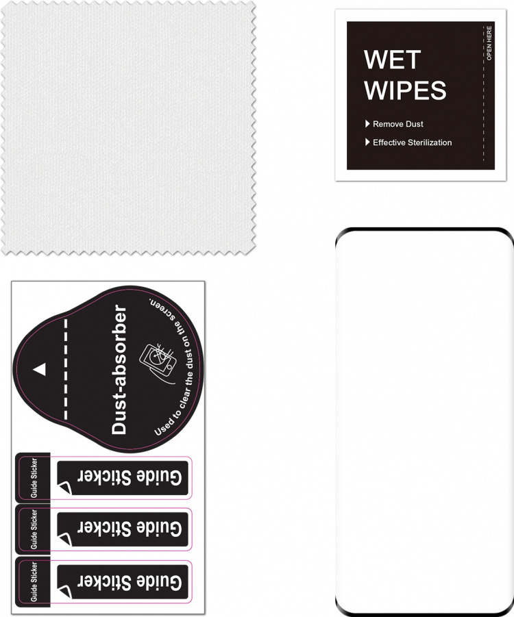 FoneKit Full Cover armoured glass, OnePlus 12, black