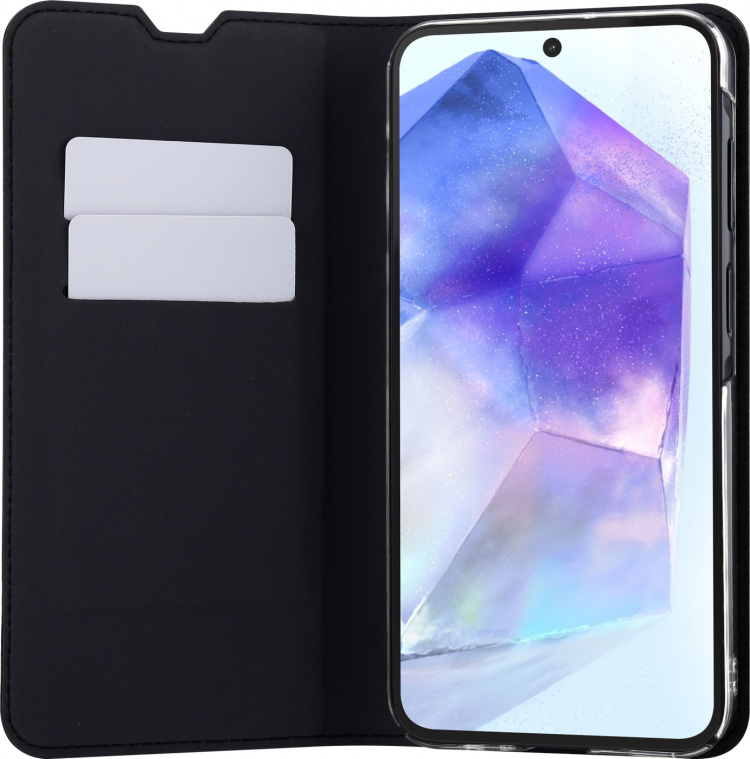 FoneKit BookCase protective case, Samsung Galaxy A55, black