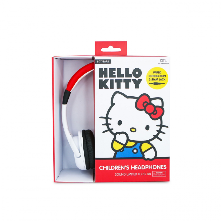 HELLO KITTY Headphone Hello Kitty On-Ear 85db Wired With Ears HELLO KITTY Headphone Hello Kitty On-Ear 85db Wired With Ears