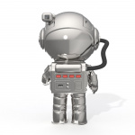 Mobility On Board Projector Stellar Light Space Silver Astronaut