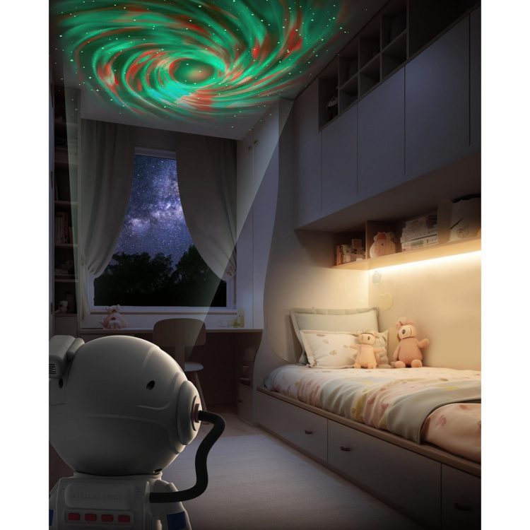 Mobility On Board Projector Stellar Light Space Silver Astronaut