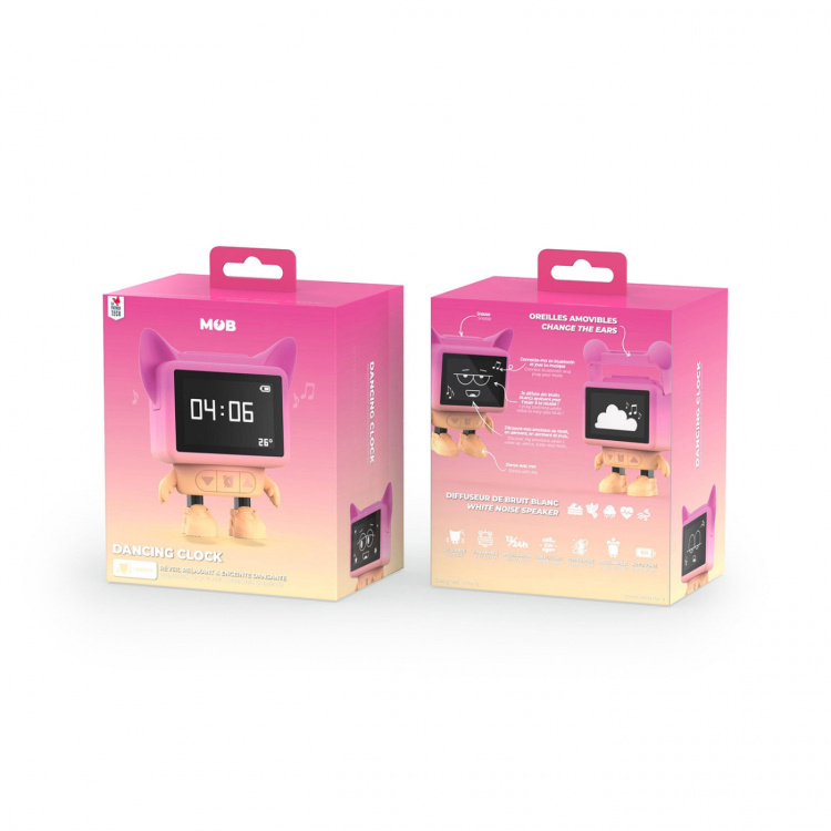 Mobility On Board Alarm Clock Dancing Clock Pink