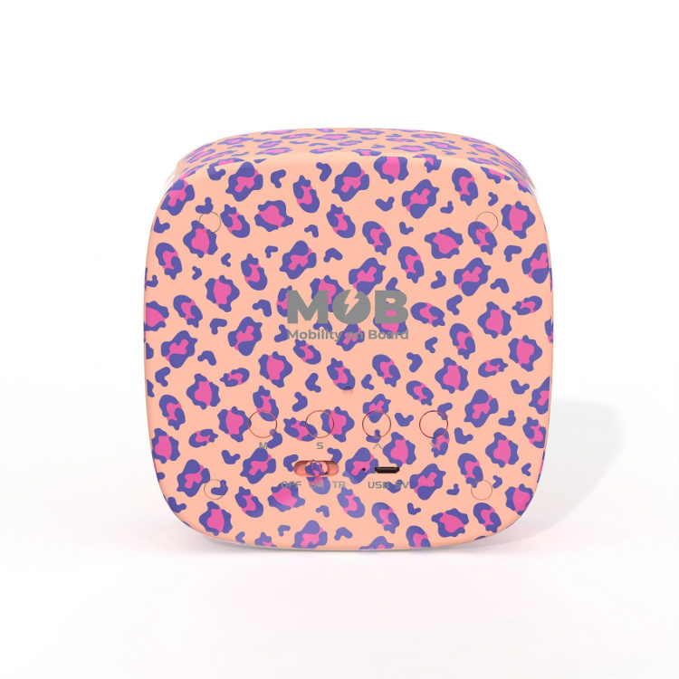 Mobility On Board Alarm Clock with Light Billy Clock Leopard Rose