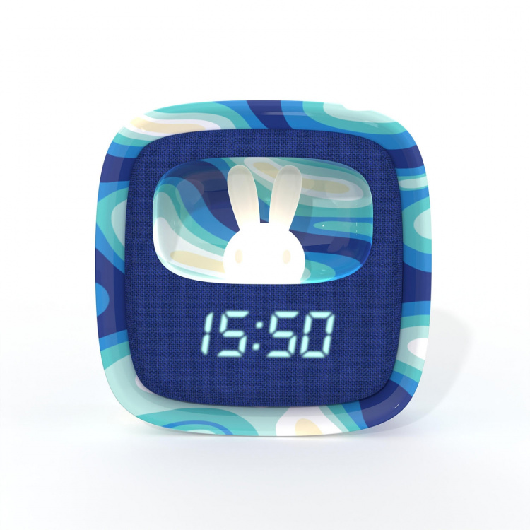 Mobility On Board Alarm Clock with Light Billy Clock Blue Wave