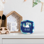Mobility On Board Alarm Clock with Light Billy Clock Blue Wave