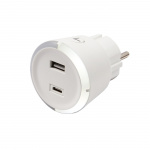 CAPiDi Safety Timer USB A+C 1-4 3.4A White CAPiDi Safety Timer USB A+C 1-4 3.4A White