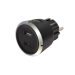 CAPiDi Safety Timer USB A+C 1-4 3.4A Black CAPiDi Safety Timer USB A+C 1-4 3.4A Black