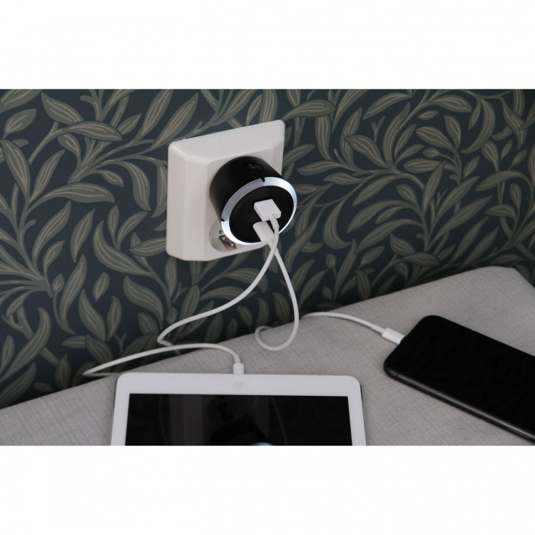 CAPiDi Safety Timer USB A+C 1-4 3.4A Black CAPiDi Safety Timer USB A+C 1-4 3.4A Black