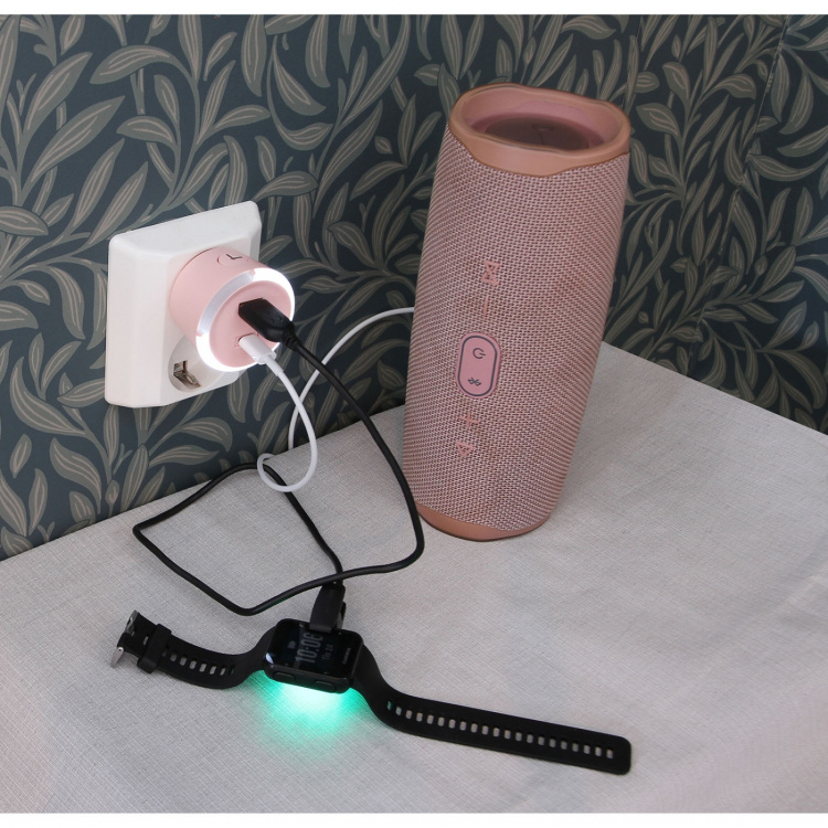 CAPiDi Safety Timer USB A+C 1-4 3.4A Pink CAPiDi Safety Timer USB A+C 1-4 3.4A Pink