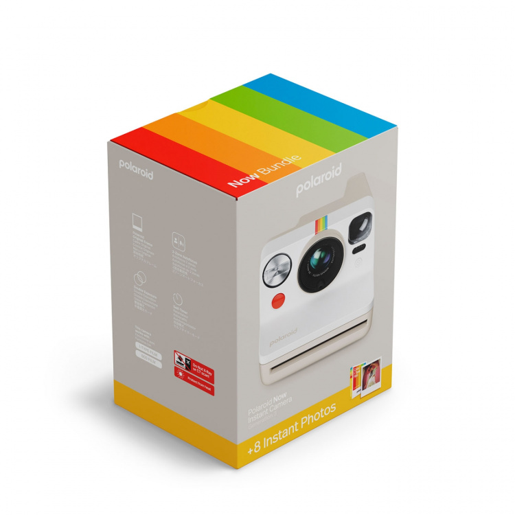 Polaroid Camera Now Generation 3 E-Box Instant Pebble White Polaroid Camera Now Generation 3 E-Box Instant Pebble White