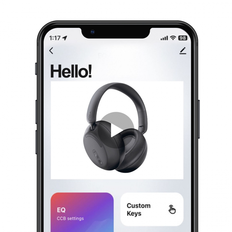 MIXX Headphone StreamQ D2 Over-Ear Wireless Black MIXX Headphone StreamQ D2 Over-Ear Wireless Black