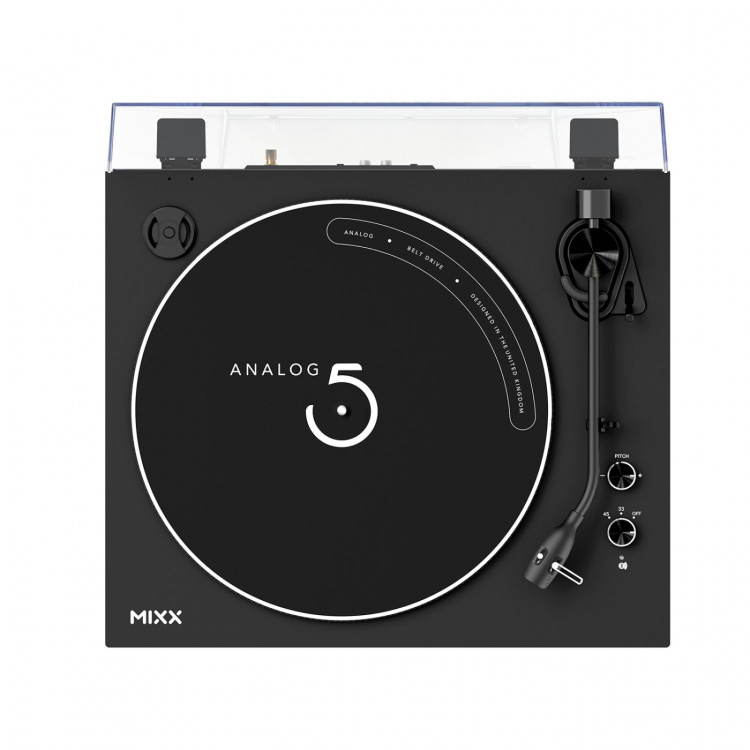 MIXX Vinyl Record Player Analog 5 Stereo Black