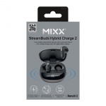 MIXX Headphone Hybrid Charge 2 In-Ear Tws Qi Wireless Black MIXX Headphone Hybrid Charge 2 In-Ear Tws Qi Wireless Black