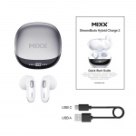 MIXX Headphone Hybrid Charge 2 In-Ear Tws Qi Wireless White MIXX Headphone Hybrid Charge 2 In-Ear Tws Qi Wireless White