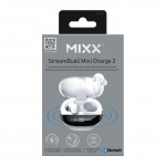 MIXX Headphone Mini Charge 2 In-Ear Tws Qi Wireless White