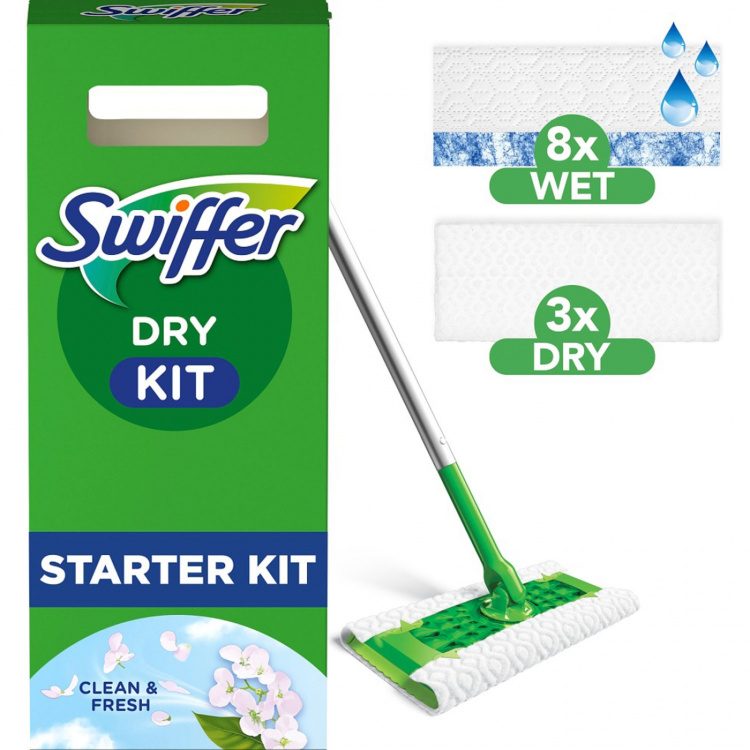 Swiffer Startkit 1 Rengöringsmopp +8st torra +3st fuktiga